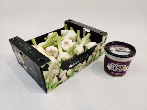 Unieke verse knoflooksmaak in nieuwe puree